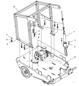 Page I Diagram and Parts List for MK-4036HY  MK Diamond Concrete Saw